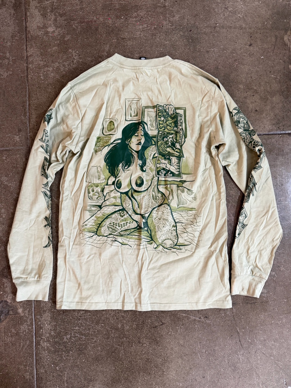 Unique tattoo pinup erotic art print top